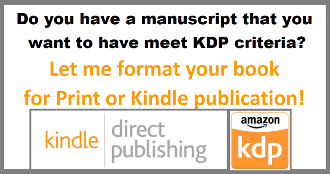 kindle direct publishing formatting