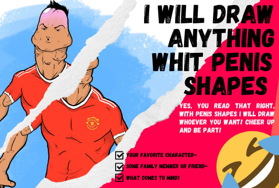 draw anything whit penis shapes