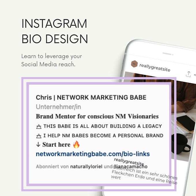 Write the most eye catching instagram bio by Avisionarymind Fiverr