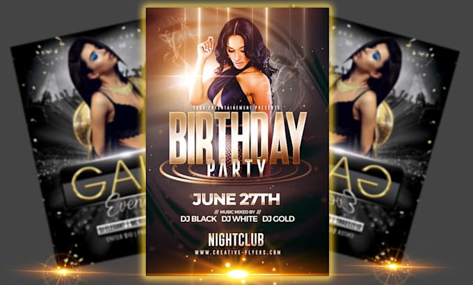make business flyer, gym flyer or party flyer