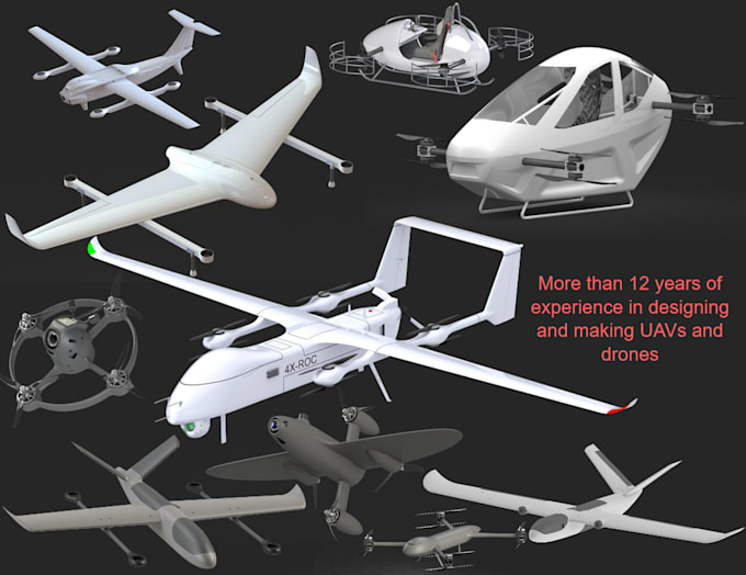 do aircraft design, vtol uav design, drone design and aerospace engineering work