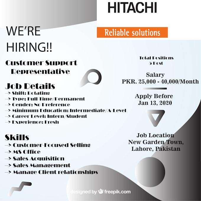 design posters for jobs and events
