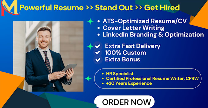 do professional resume writing, ats resume, cover letter, linkedin, CV writing
