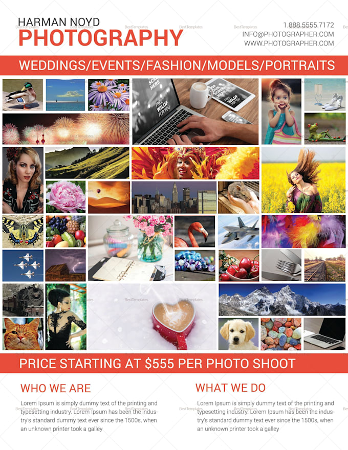 design a professional flyer for your brand