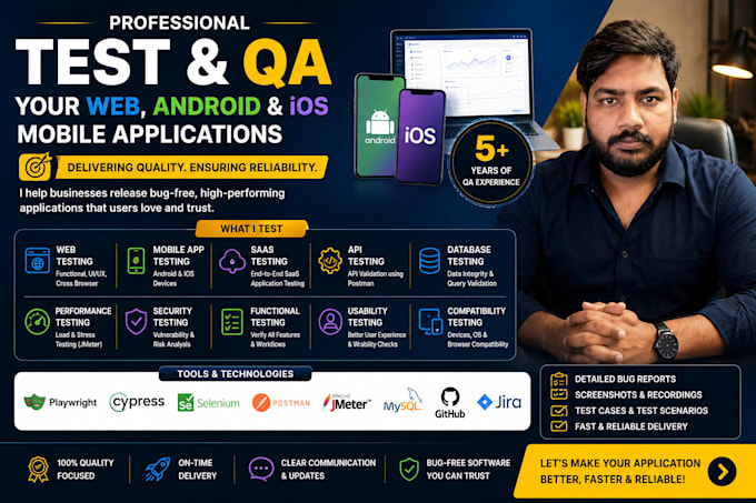 test and QA your web, android, and ios mobile applications