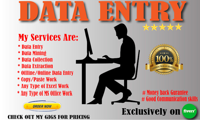 be your virtual assistant for data entry, typing, copy paste and web rese