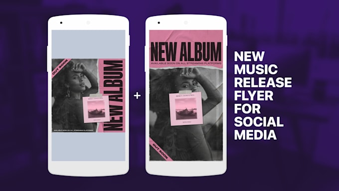do new music release flyer for social media
