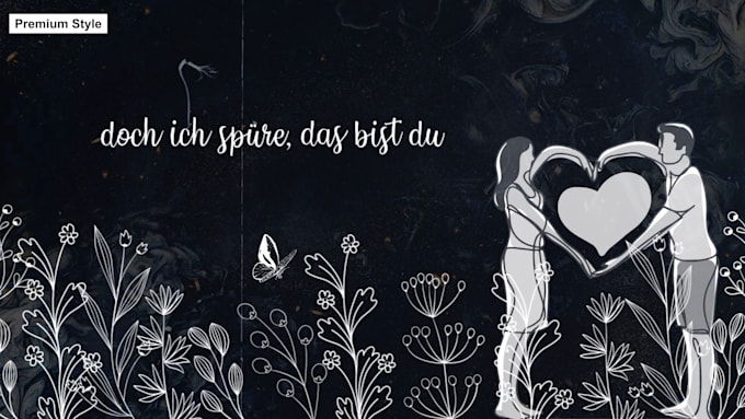 create a premium animated lyric video
