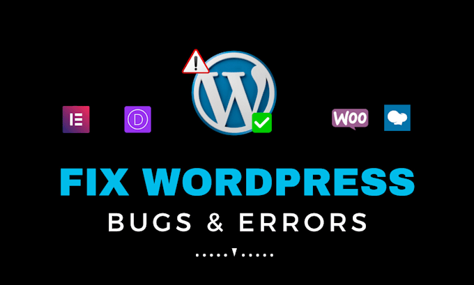 fix wordpress errors and bugs immediately speed optimization expert elementor