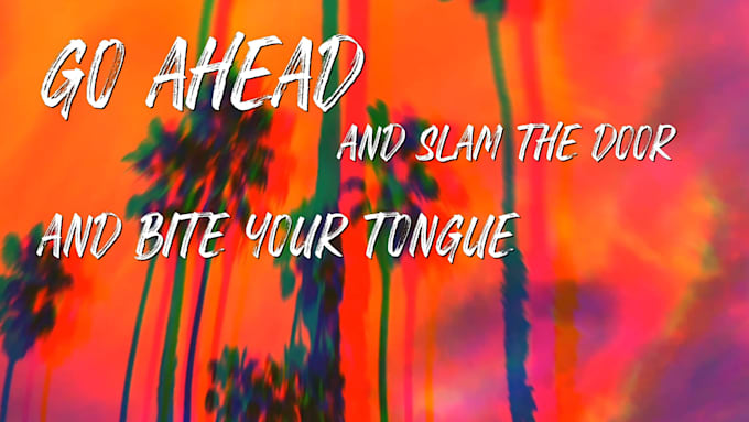 make a professional animated lyric video