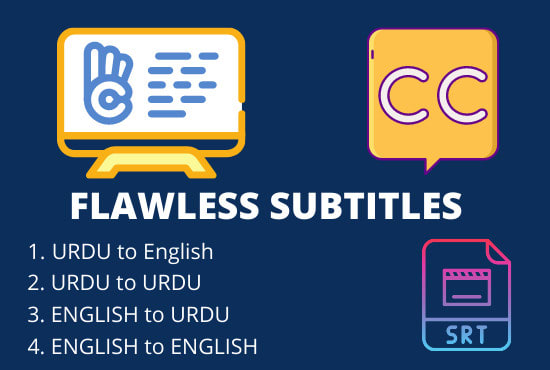 write english or urdu subtitles for your english or urdu youtube videos