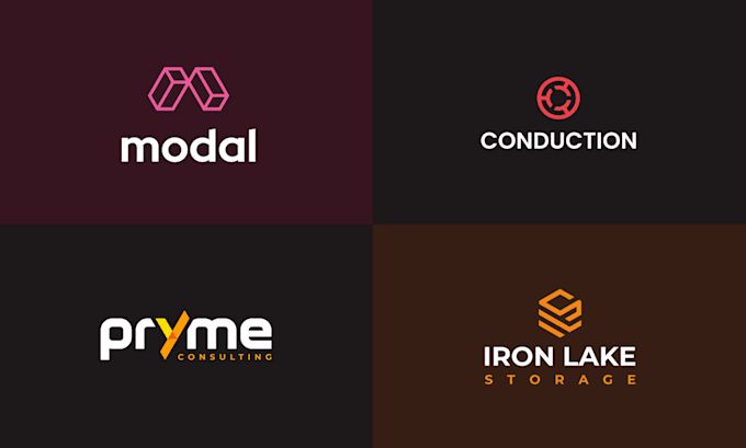 do professional modern minimalist business logo design
