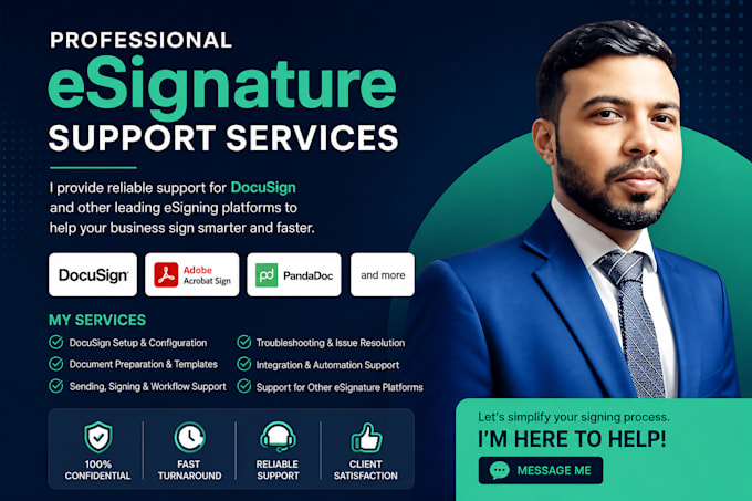 create a professional docusign or esigning template