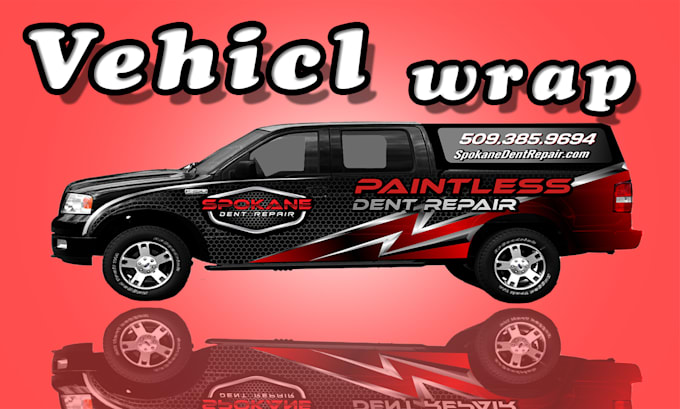 design vehicle wrap  in 24 hours