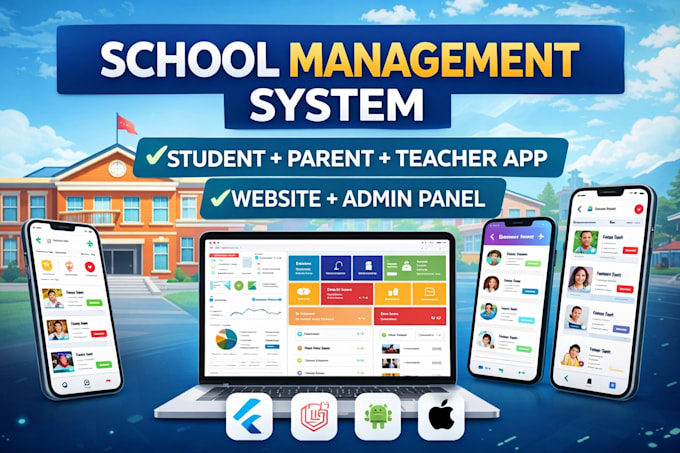 develop school management system with app