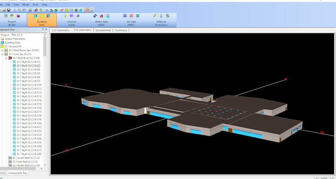 do building energy simulations projects on equest