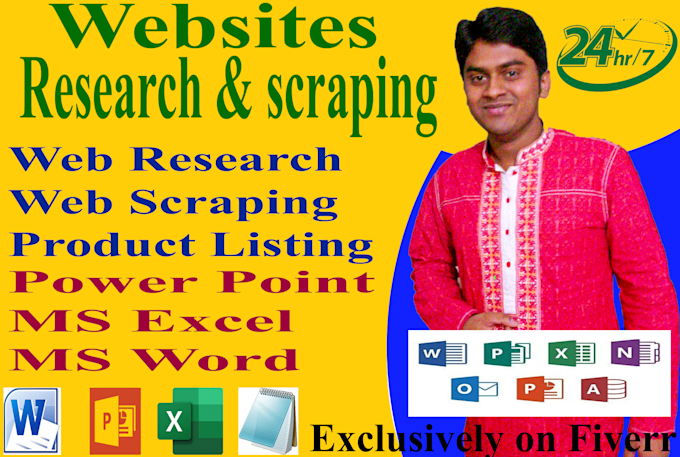 do web research and web scraping