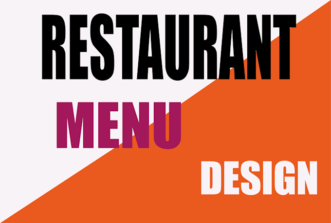 do restaurant menu design, digital menu design, menu board