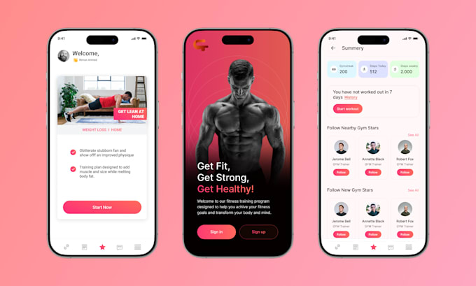 Do mobile app ui ux design ui mockup wireframe prototype ios android on ...