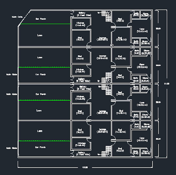 make 2d house plan in autocad