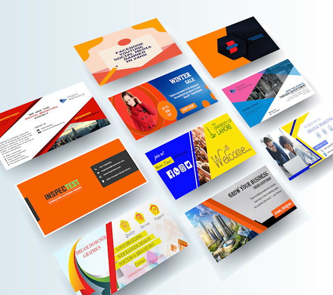design professional website banner and social media banner