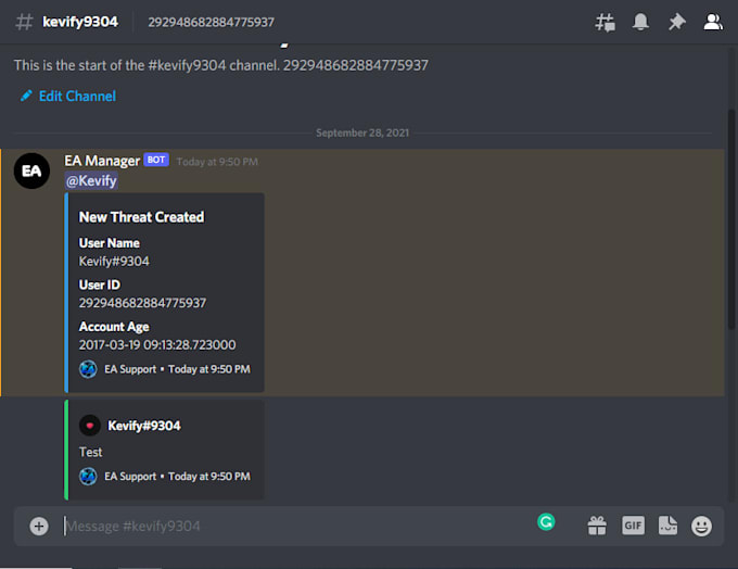 Make you a custom discord bot by Kevify Fiverr