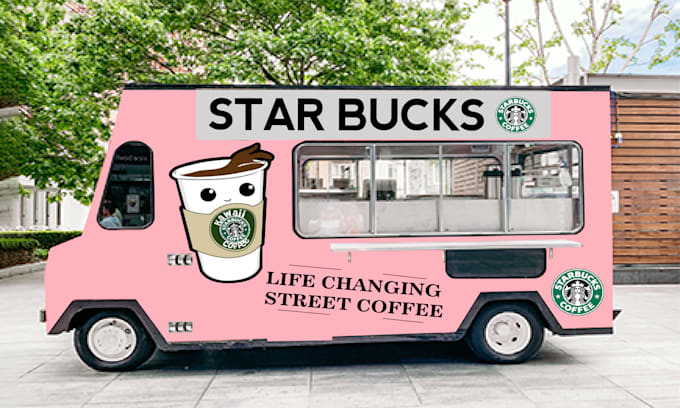 truck wrap, food truck wrap, BBQ, pizza logo, upper terrace, grill deck