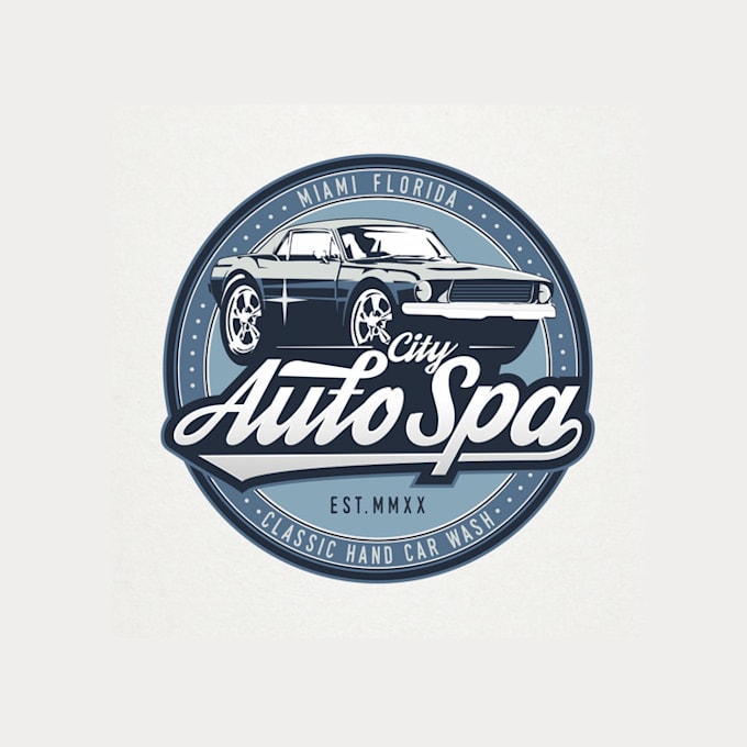 design car wash logo