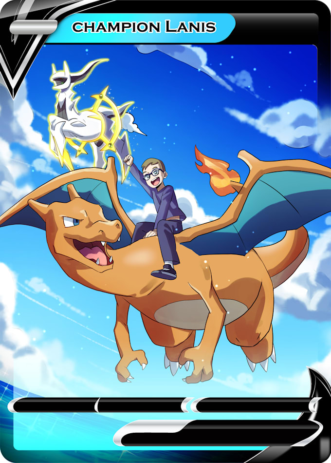 create unique pokemon card illustration