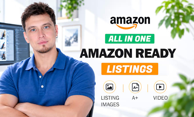 design amazon listing images and video, a plus content, infographics