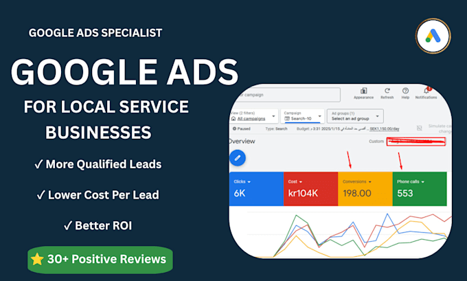 setup and manage google ads for local service business lead generation