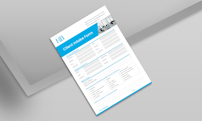 design your intake form