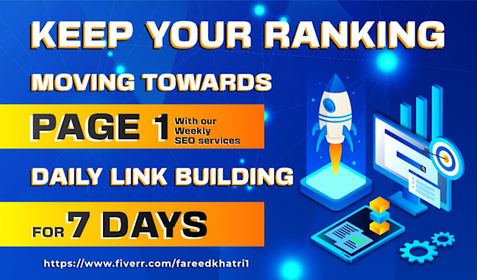 weekly ranking booster package backlinks manually in 7 days