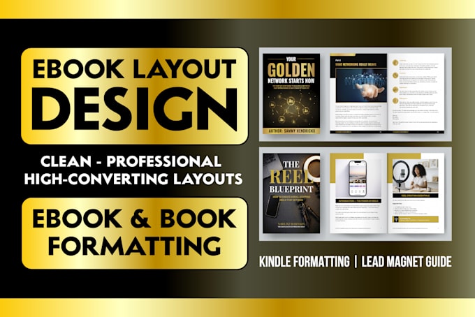 ebook formatting and layout design , kindle formatting and lead magnet ebook