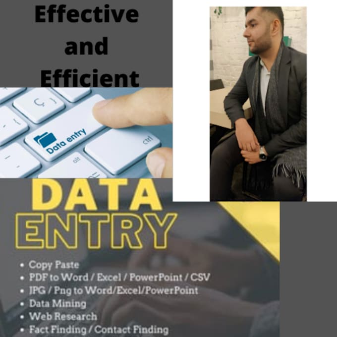 do data entry efficiently and effectively