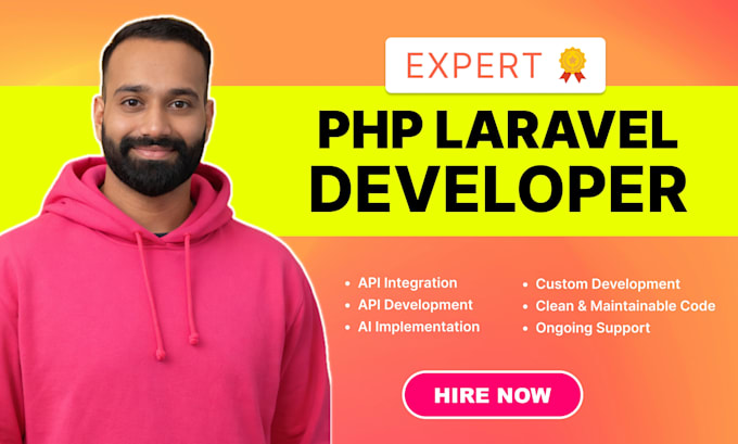 be your php laravel developer and laravel developer