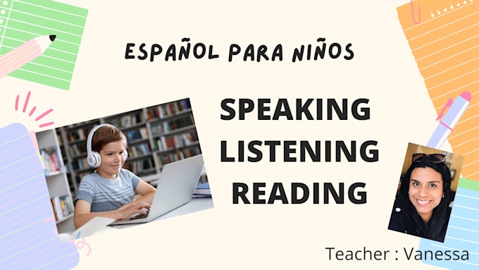 teach spanish to children with interactive classes
