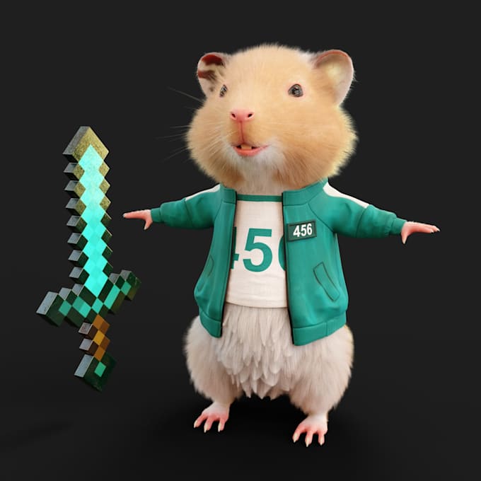 create 3d character models fur and rig