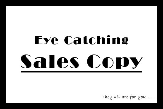 write eyecatching sales page copy