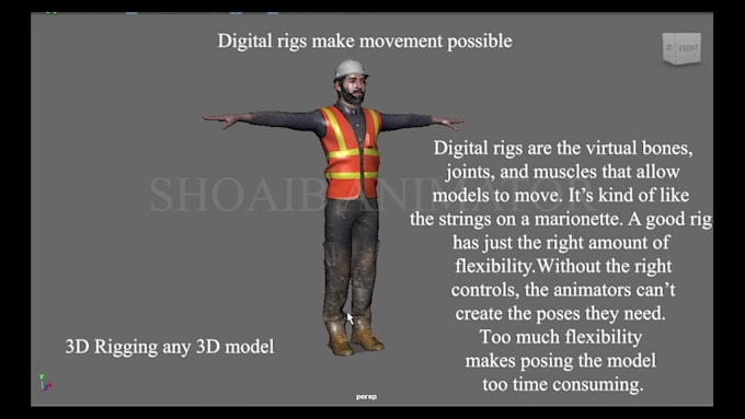 do rig of 3d characters for unreal animation