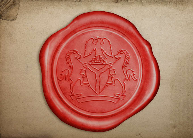 design embossed logo, text and artwork seal stamp
