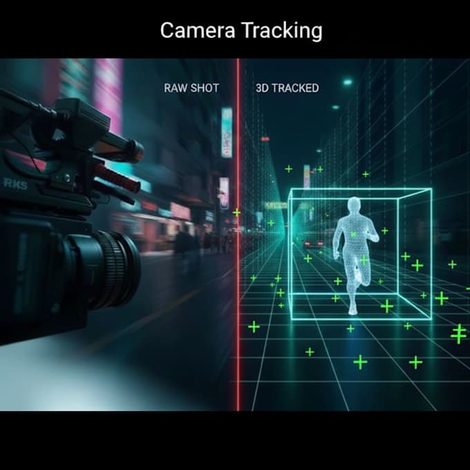 do professional 3d camera tracking and matchmoving for vfx