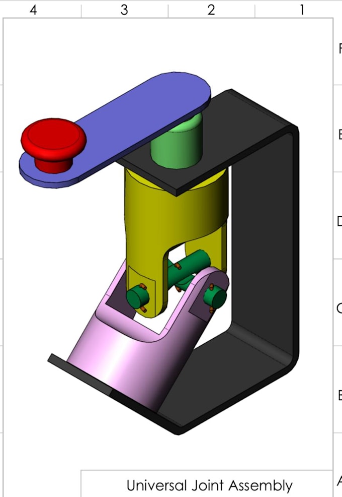 Do catia v5 3d modeling and 2d technical drawings by Ahsan701 | Fiverr