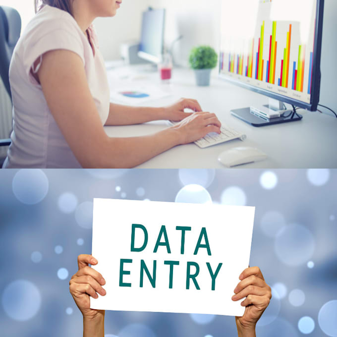 do data entry as instructed