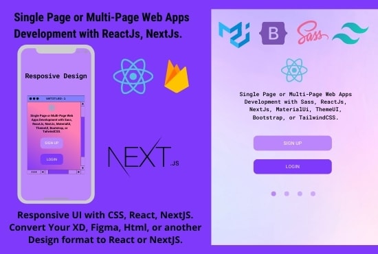 Do front end web development in react, nextjs by Md_ferdous_r | Fiverr