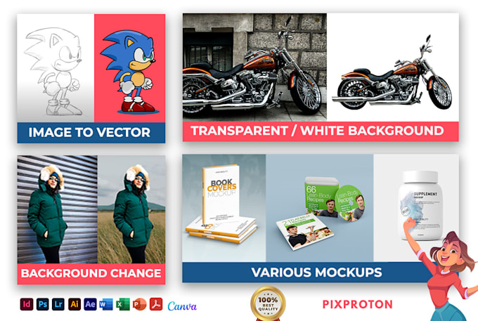create and edit photoshop, illustrator and mockup files