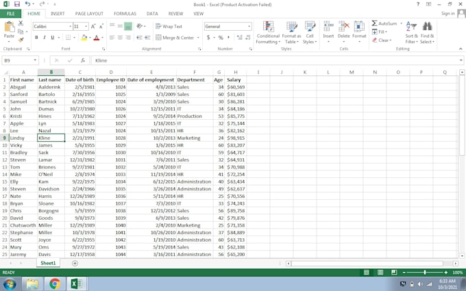do data sorting, data collection, typing work