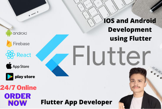 Develop ios and android app using react native and flutter by ...