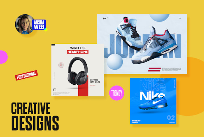 design web banner, website banner ads, product banner, flyer