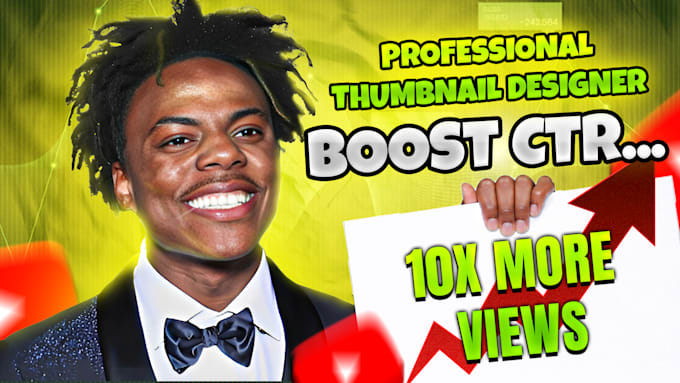 do attractive, clickbait, high CTR viral youtube thumbnails that get clicks
